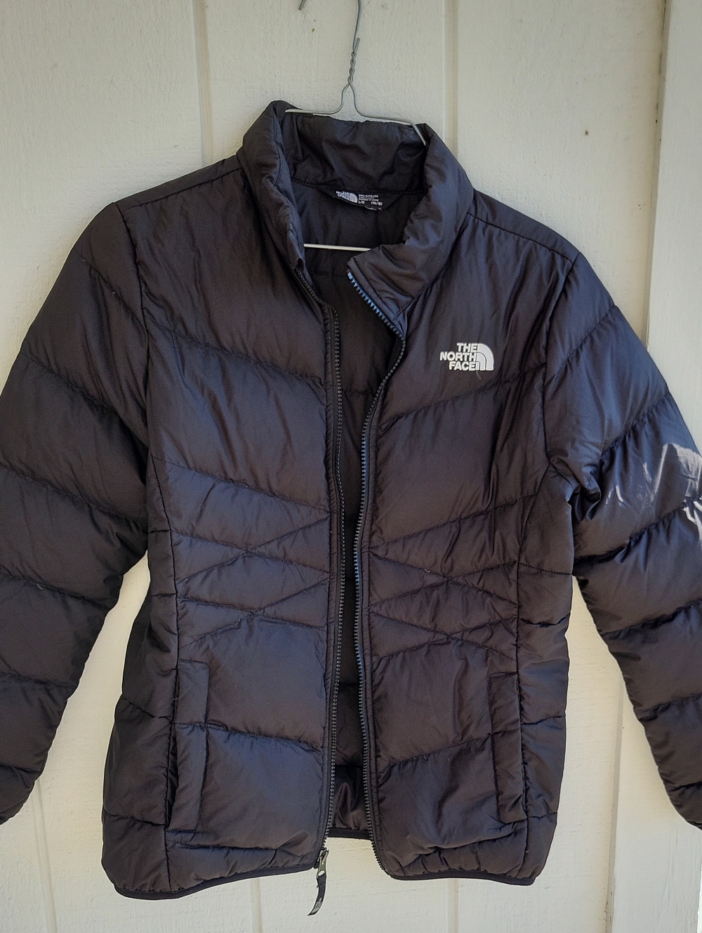 The North Face Girl's Black Quilted Down Puffer Jacket
